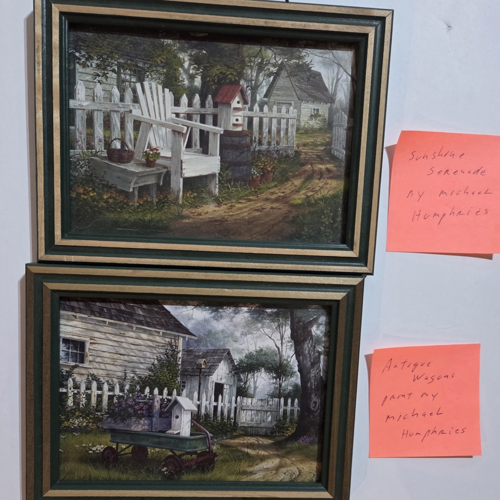 Michael Humphries Prints Set Of Two.